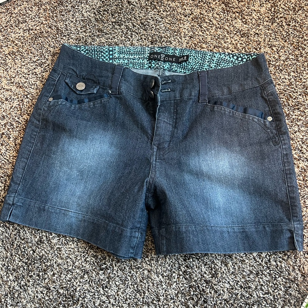 Women's Blue Denim Shorts